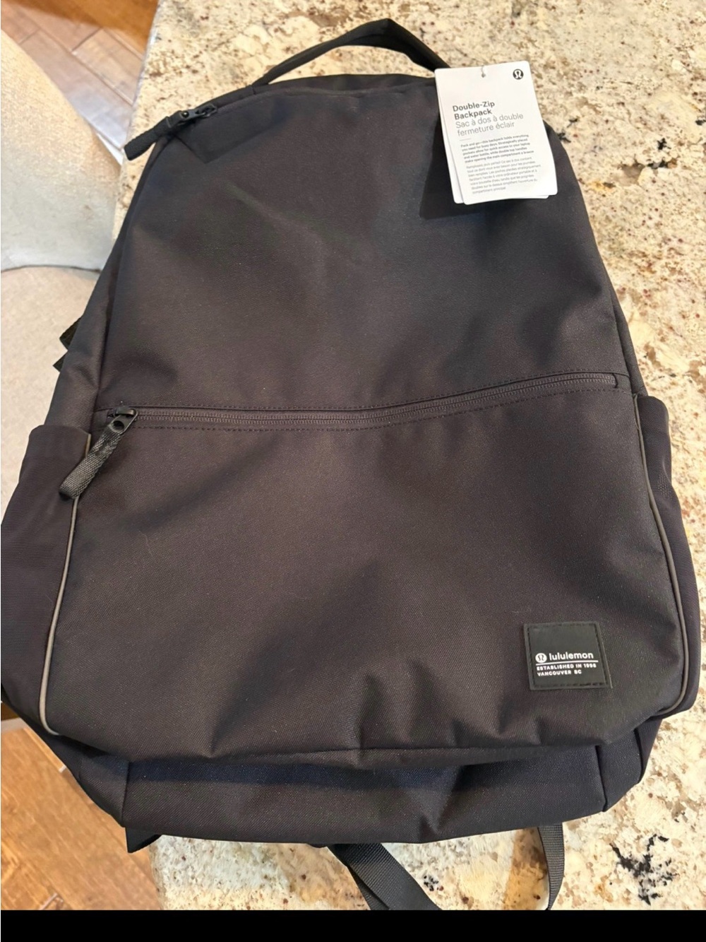 lululemon athletica Black Men's Double-Zip Backpack
